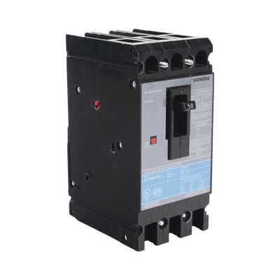 Interruptor Termomagnético ED6 600V 3X50A, Sin zapatas principales.
