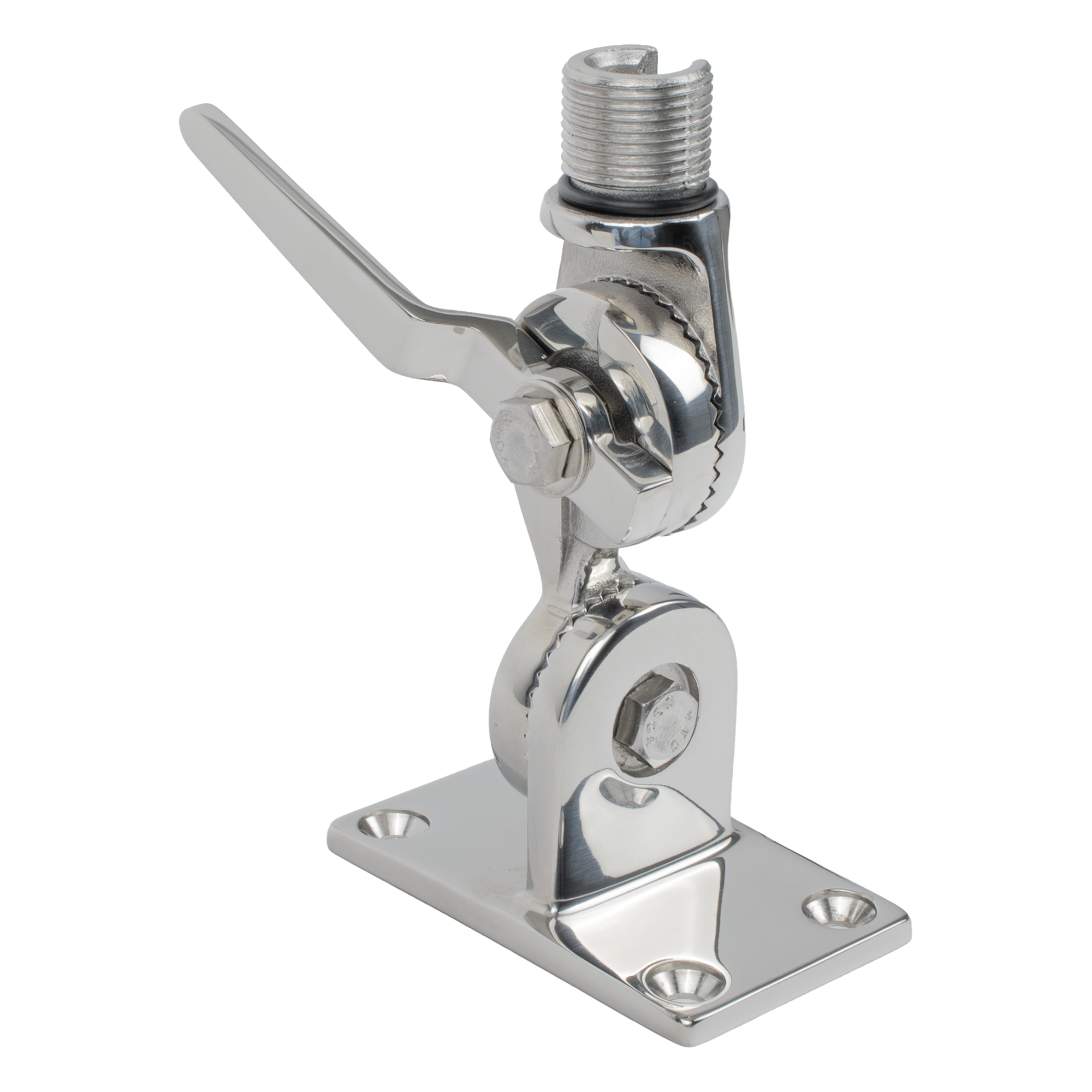 Montaje Rotativo de Acero Inoxidable / Ajuste de 4 posiciones / Rosca Estándar 1-1/4 — SHAKESPEARE · SKU 4187