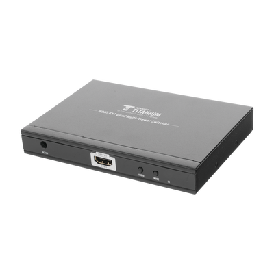 MATRICIAL DE VIDEO HDMI 4X1 (Divisor) | 4 Entradas a 1 Salida HDMI | 1080p @ 60Hz | Diferentes modos de Display | Pantalla completa, Modo Dual, Modo Quad | Conmutación por Botón o Control Remoto | Botón de Control de audio — EPCOM TITANIUM · SKU TT401MS