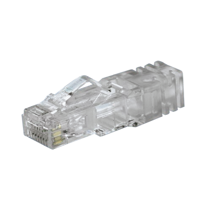 Plug RJ45 Cat6 de 5 Piezas, Para Cable UTP de Calibre 23-24 AWG, Chapado en Oro de 50 Micras, Paquete de 100 Piezas