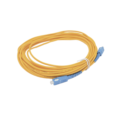 Jumper de Fibra Óptica Simplex, Monomodo, con Conectores SC/UPC-SC/UPC, de 10 Metros (32.81 Pies)