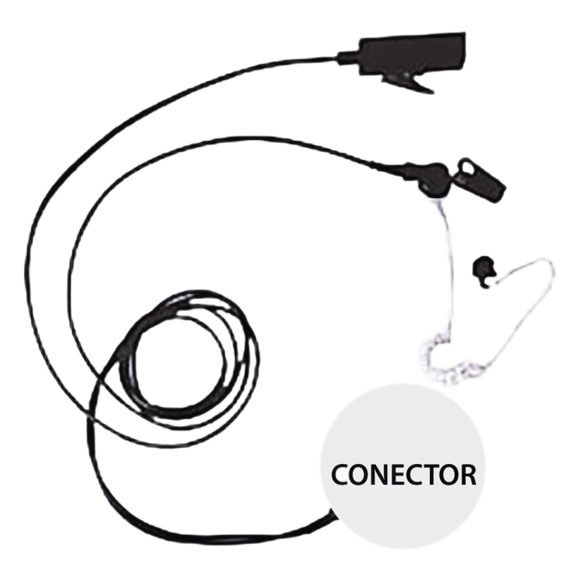 Kit de Micrófono-Audífono profesional de 2 Cables para KENWOOD NX-200/300/410/5000, TK-480/2180/3180