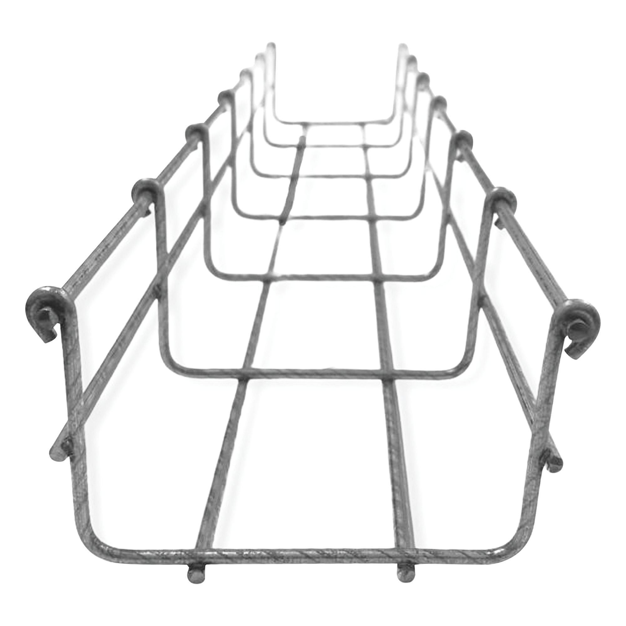 Charola Bimetálica Tipo Malla 54/100 mm, Ideal Para Utilizarse al Exterior o Zonas Húmedas, Hasta 86 Cables Cat6, Tramo de 3 Metros — CHAROFIL · SKU CH-54-100BM