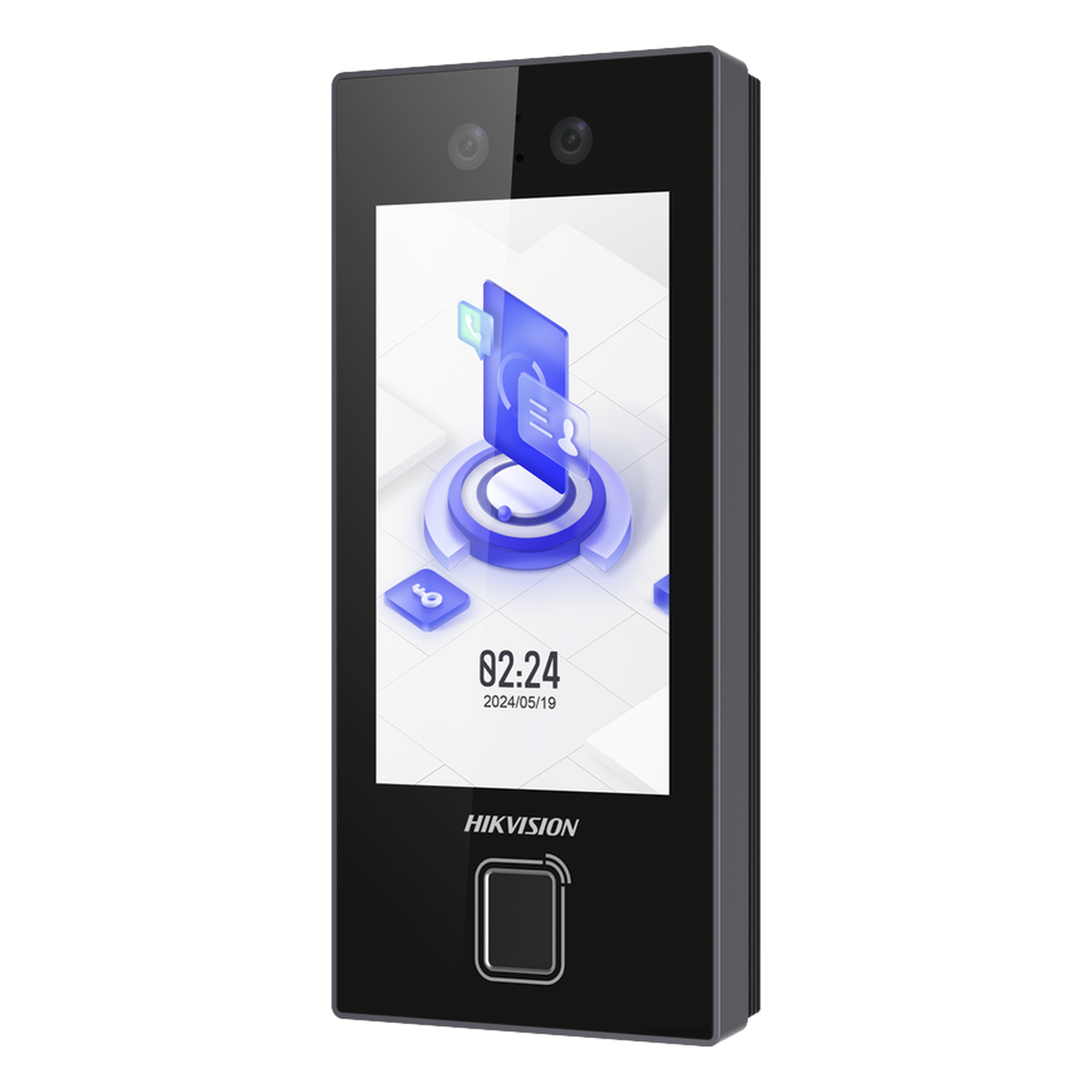 Terminal Facial MinMoe DS-K1T344EBFWX-E1 / Lector de Huellas y Tarjetas PROX EM / 3000 Rostros / 3000 Huellas / Pantalla 4.5" / Hik-Connect Teams / IP65 / PoE WiFi / HIK-IA / SIP — HIKVISION · SKU DS-K1T344EBFWX-E1