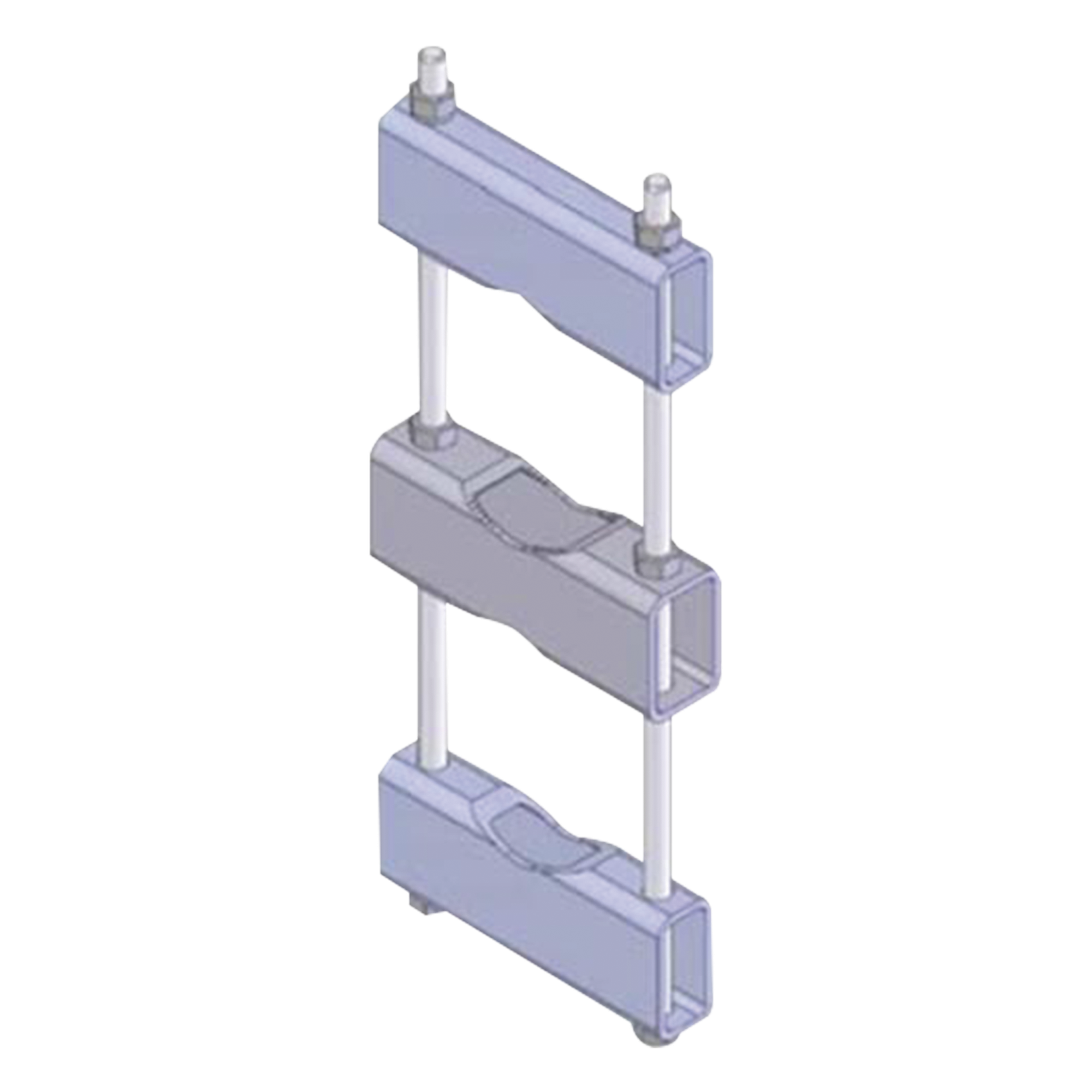 Herraje Sencillo de Montaje para Antena o Mástil con diámetros de 5 pulg. (8.89-14.13 cm.). — SINCLAIR · SKU CLAMP-006C