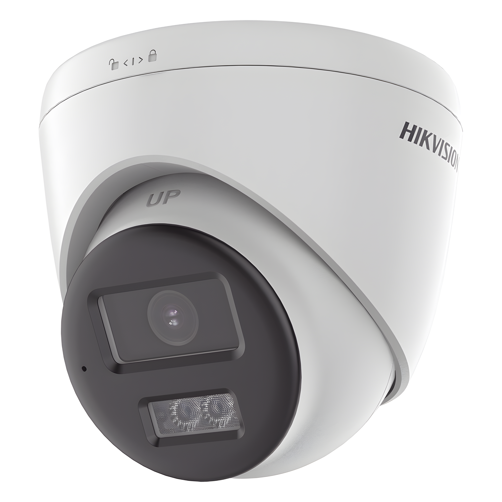 [Audio Bidireccional + Dual Light + ColorVu] Turret TURBOHD 4K (8 Megapixel) / Lente 2.8 mm / 40 mts IR EXIR + 40 mts Luz Blanca / Micrófono y Bocina Integrado / Exterior IP67 / dWDR — HIKVISION · SKU DS-2CE78U0T-LTS
