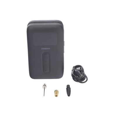 Inflador de Neumáticos | Compresor de Aire Portátil | Bomba de Aire de 150 PSI | Flujo de Aire de 15L/Min | Con Batería Integrada | Cuenta con Luz LED | Ideal para coches, bicicletas, pelotas de motocicleta.