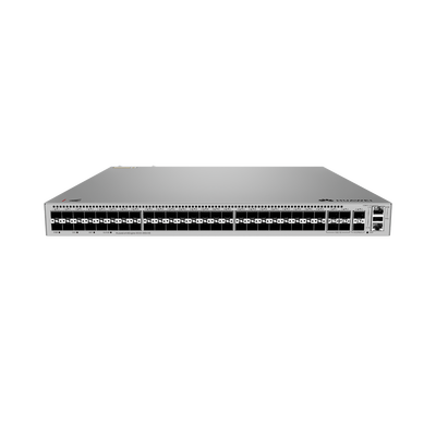 Switch Empresarial Core Gigabit Administrable Capa 3 / 48 puertos 1GE SFP / 4 Puertos 10GE SFP+ Uplink / 2 Puertos 10GE SFP+ (Stack) / ERPS / Ruteo Dinamico (RIP, OSPF, IS-IS y BGP) / iStack / Administración Nube Gratis