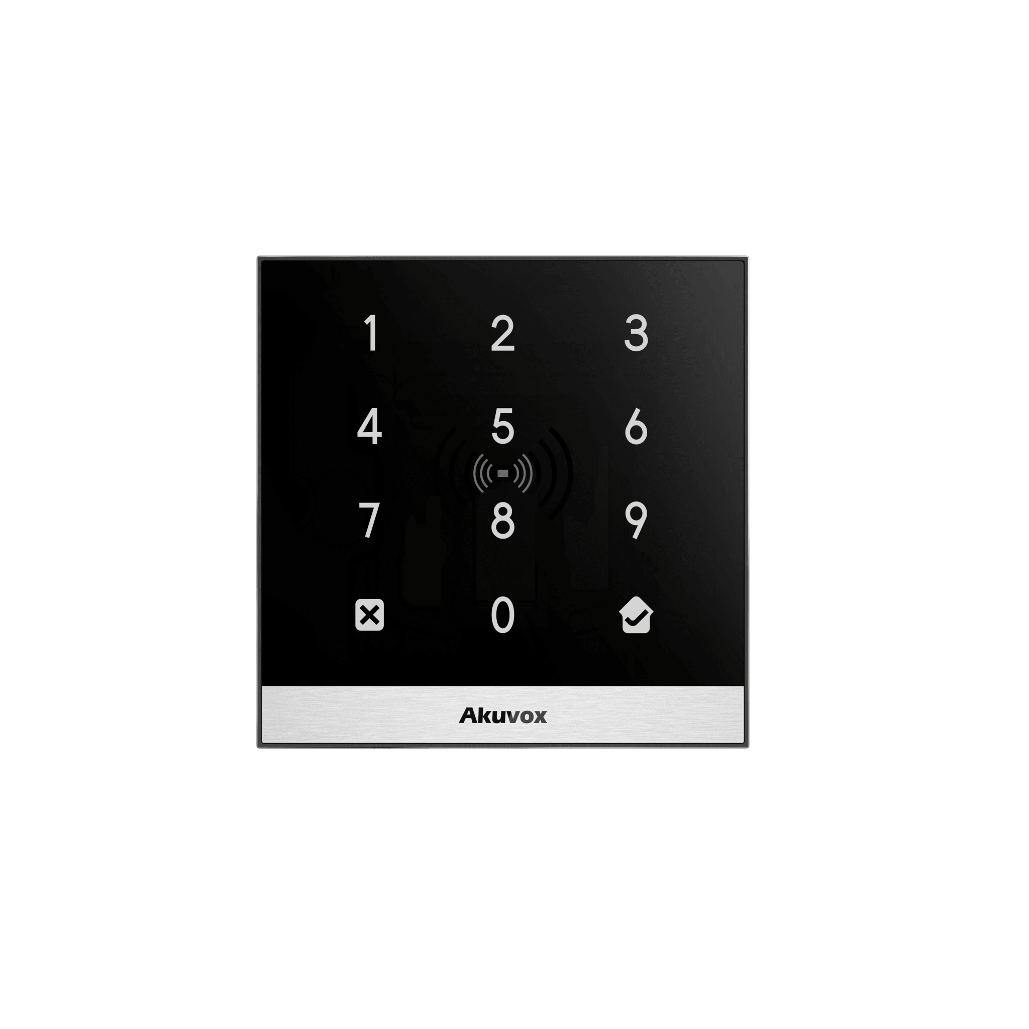 Teclado de Control de Acceso + Bracket de Instalación / Administración 100% en la Nube / Interfaz WEB / POE / Lector Prox 125 kHz / MIFARE 13.56MHz / NFC / APP Smart Plus / Control de 1 Puerta / PIN Para Visitas / IP65