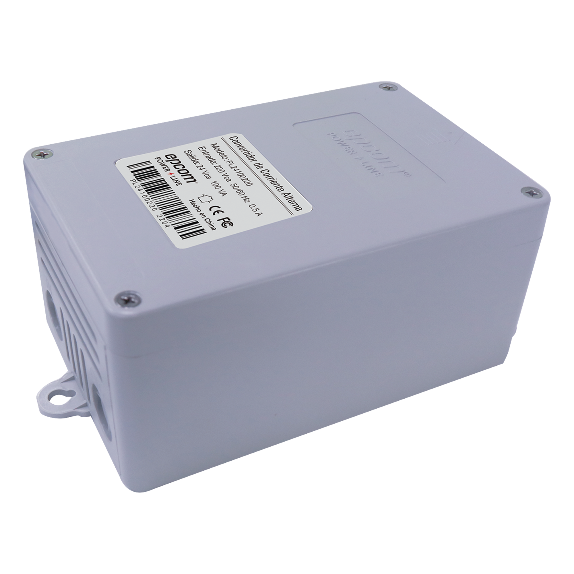 Transformador Industrial de 220 VCA @ 24 VCA 100 VA (4 A) — EPCOM POWERLINE · SKU PL24100220