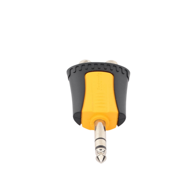 Conector Estéreo | 1/4in - 2 x RCA hembra | Adaptador de Carcasa de Plastico |