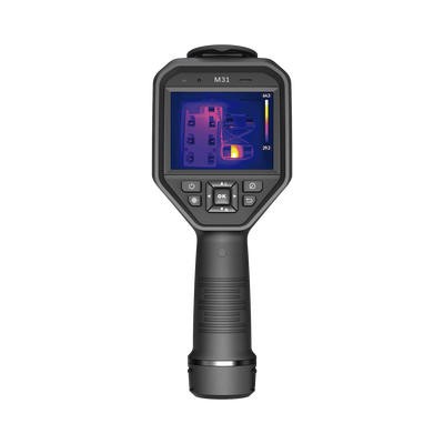 M31 - Cámara Termográfica Portátil Dual / Lente Térmico 9.7 mm (384 x 288) / Lente Óptico (8 Megapixel) / WiFi / IP54 / Ranura MicroSD hasta 64 Gb / Hasta 5 Horas de Funcionamiento Continuo