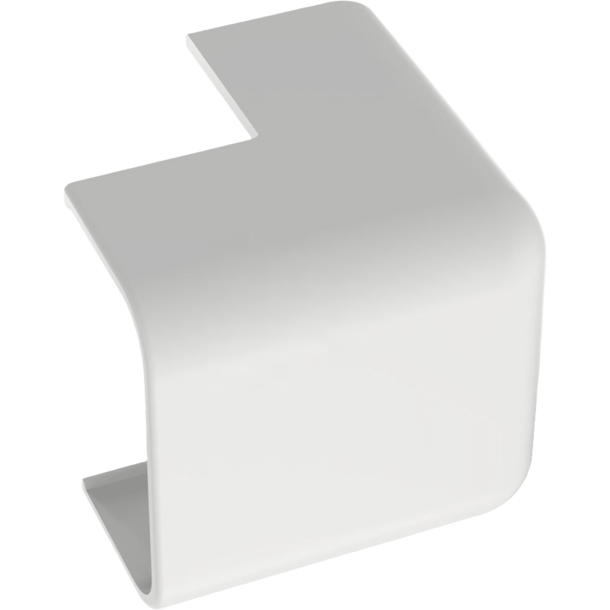 Esquinero exterior, para uso con canaleta LD10, material ABS, Color Blanco