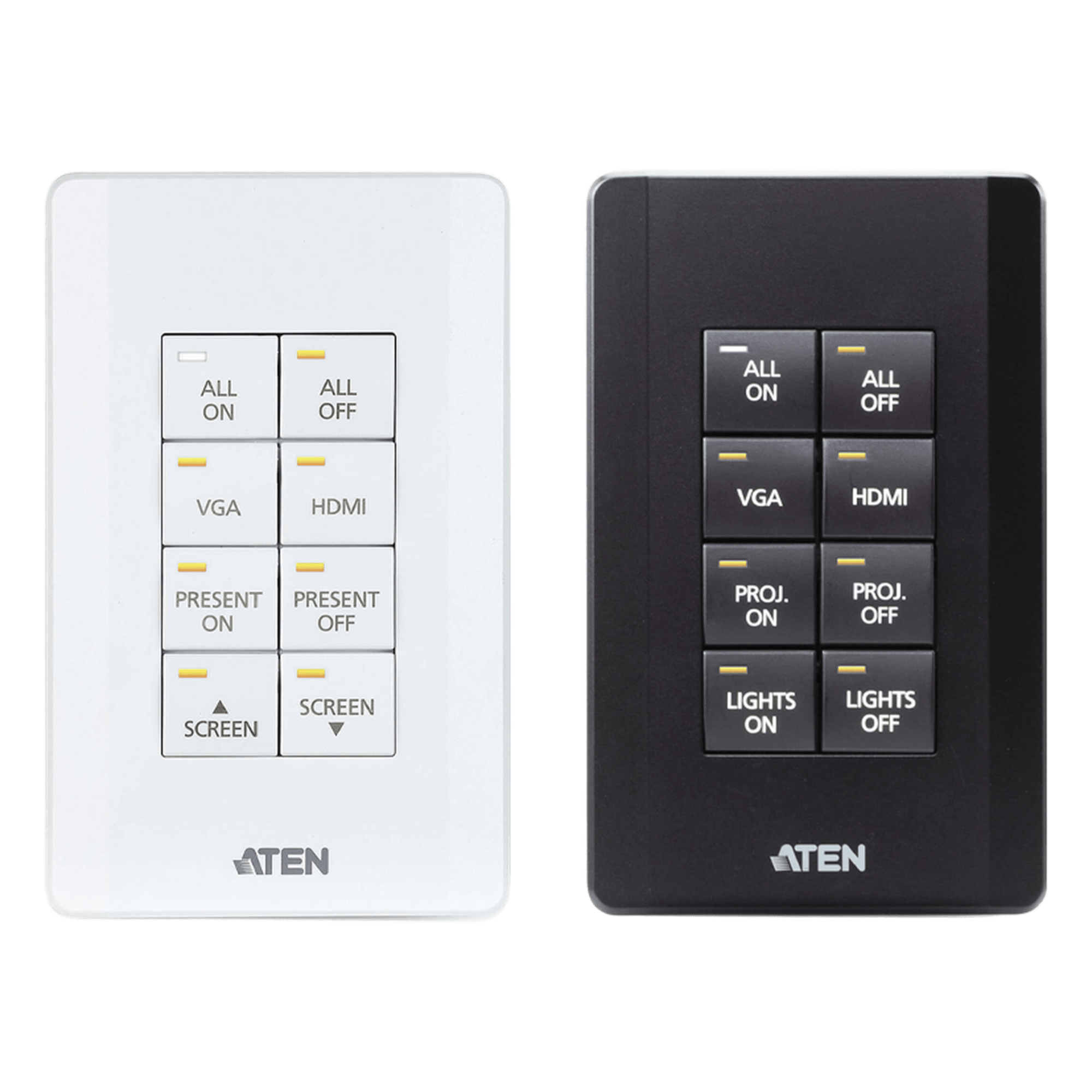 Sistema de control ATEN | Teclado de 8 botones (EE. UU., 1GANG) | BLANCO | · SKU VK108US
