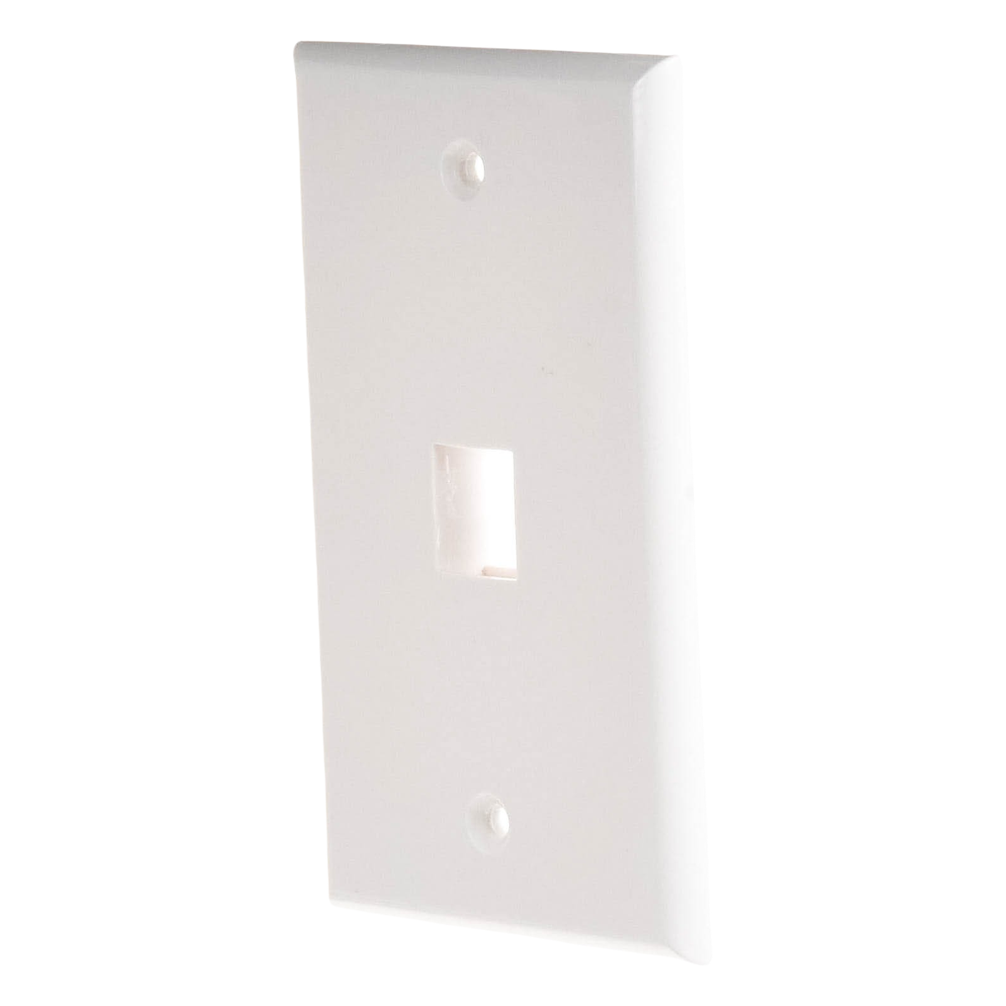 Placa de Pared de 1 Puerto, Keystone, Color Blanco