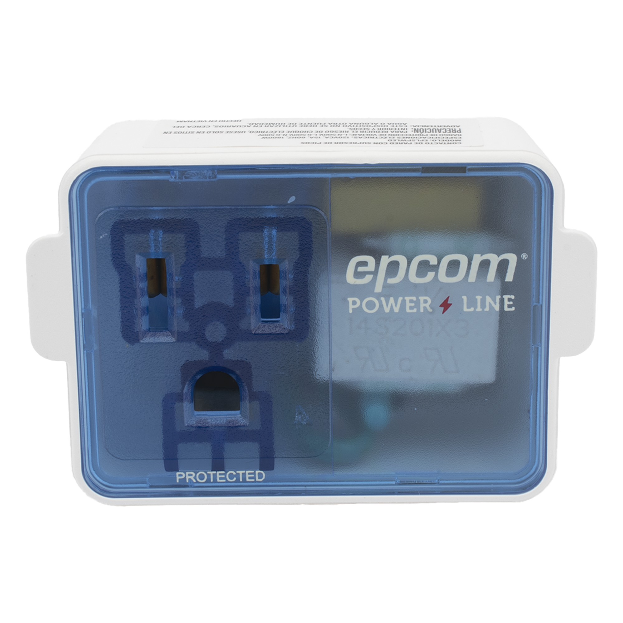 Supresor de Picos Portatil para Pared / 120 Vca / 1800 W / 540 Joules — EPCOM POWERLINE · SKU EPLSPWLED