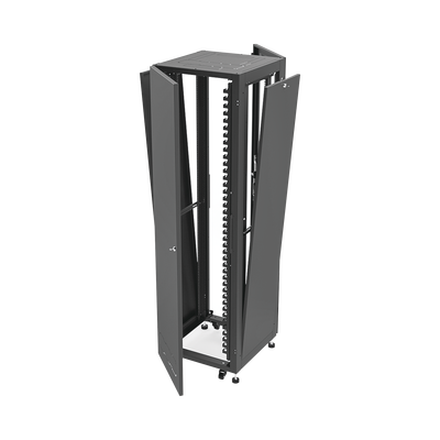 Gabinete para Telecomunicaciones Rack Estándar de 19", 42UR, 600 mm Ancho x 600 mm Profundidad. Fabricado en Acero, Se envía el Gabinete Armado.