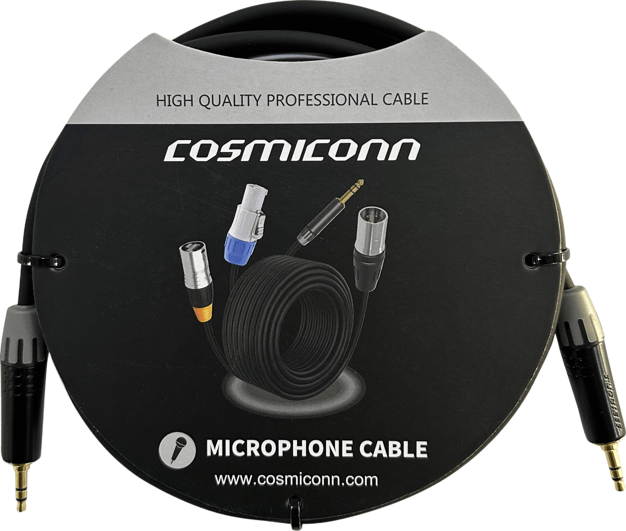 Cable 3.5mm a 3.5mm, conectores color negro MTP3C-BG, length 2m