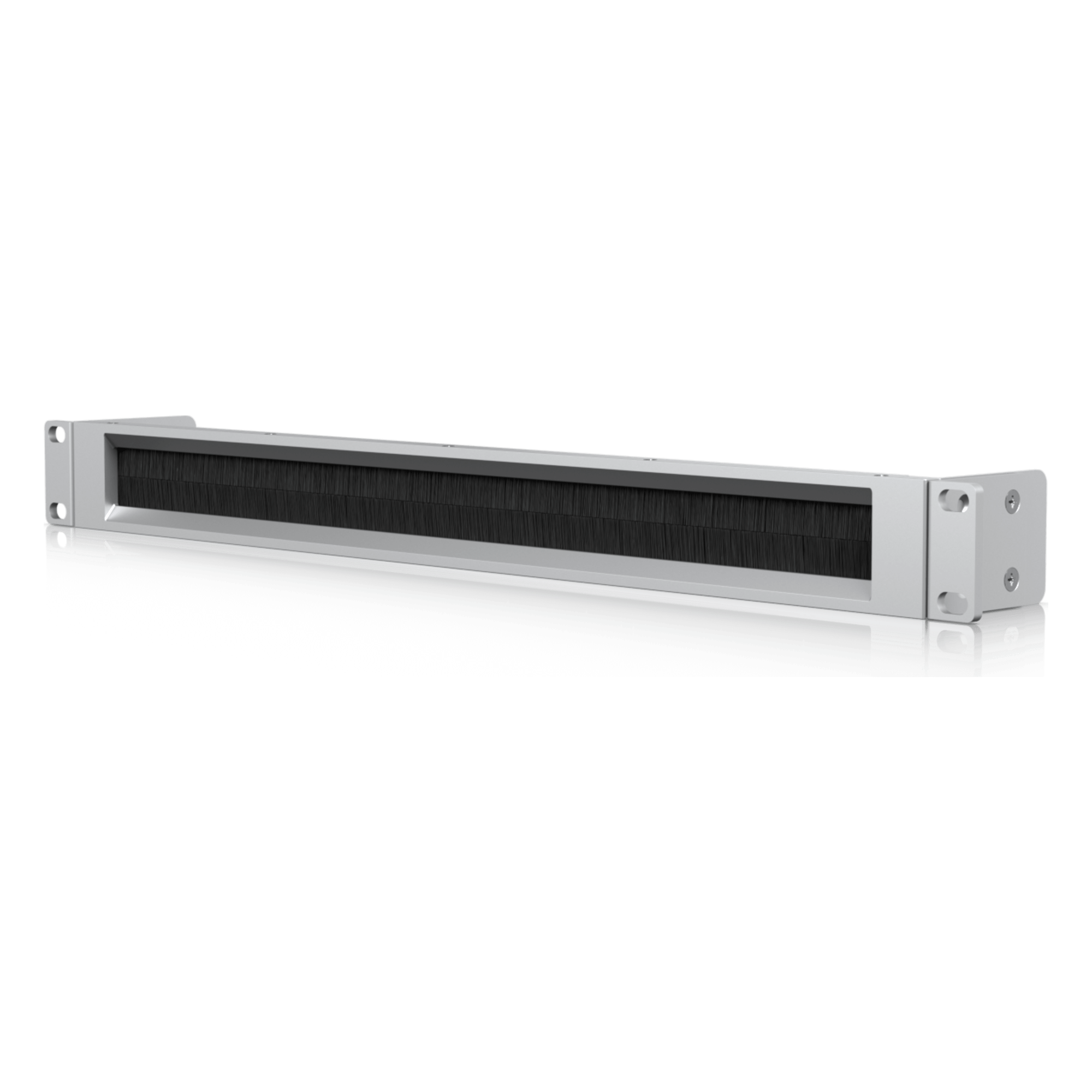 UACC Rack Mount Panel Brush 1U – Panel con Cepillo para Rack que Permite el Paso Ordenado de Cables, Reduce la Entrada de Polvo y Mantiene una Estética Limpia y Uniforme — UBIQUITI · SKU UACC-RACK-PANEL-BRUSH-1U