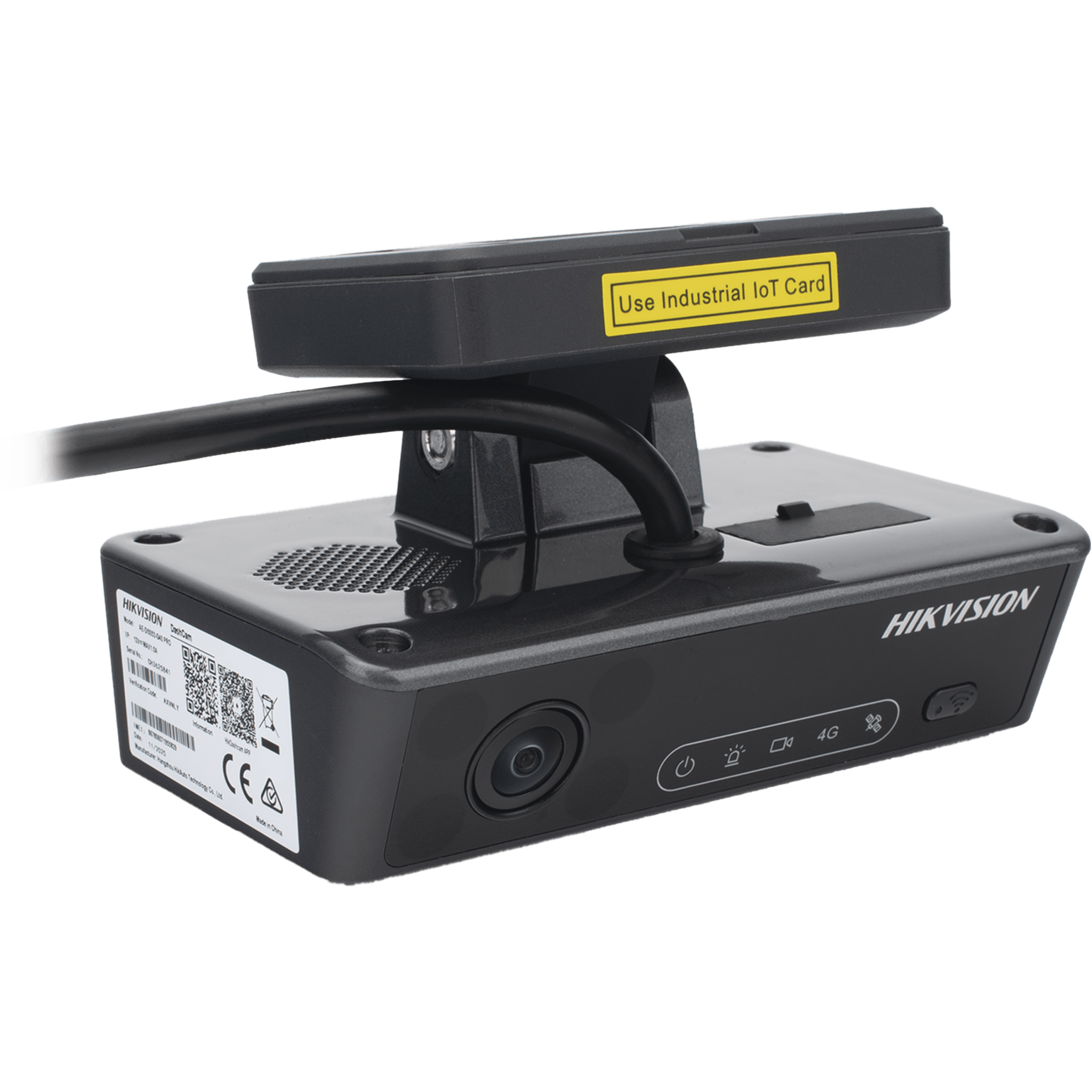 Dashcam Industrial / 5 Canales / Frontal 1620P / 4G LTE Dual SIM / ADAS / DSM / GPS / Wi-Fi / Bluetooth / -30°C a 70°C (-22°F a 158°F)