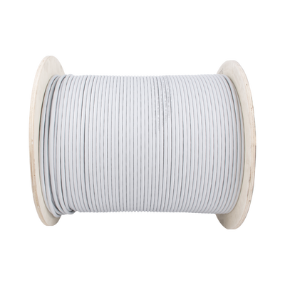 Bobina de Cable Blindado S/FTP de 4 Pares, Cat7, Inmune a Ruido e Interferencias, LSZH (Bajo Humo, Cero Halógenos), Color Gris, Bobina de 500 Metros (1640 Pies)