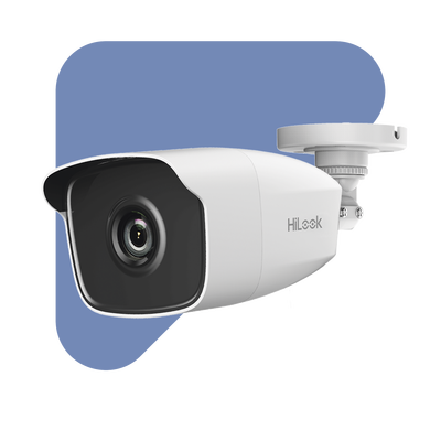 Bala TURBOHD 2 Megapíxeles (1080p) / Gran Angular 103º / Lente 2.8 mm / METAL / IR EXIR Inteligente 40 mts / Exterior IP66 / TVI-AHD-CVI-CVBS / dWDR