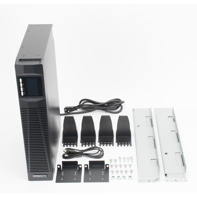 UPS de 1000VA/900W / Topología On-Line Doble Conversión / Entrada y Salida de 120 Vca / Clavija de Entrada NEMA 5-20P / Pantalla LCD Configurable / Formato Rack/Torre / 8 Salidas