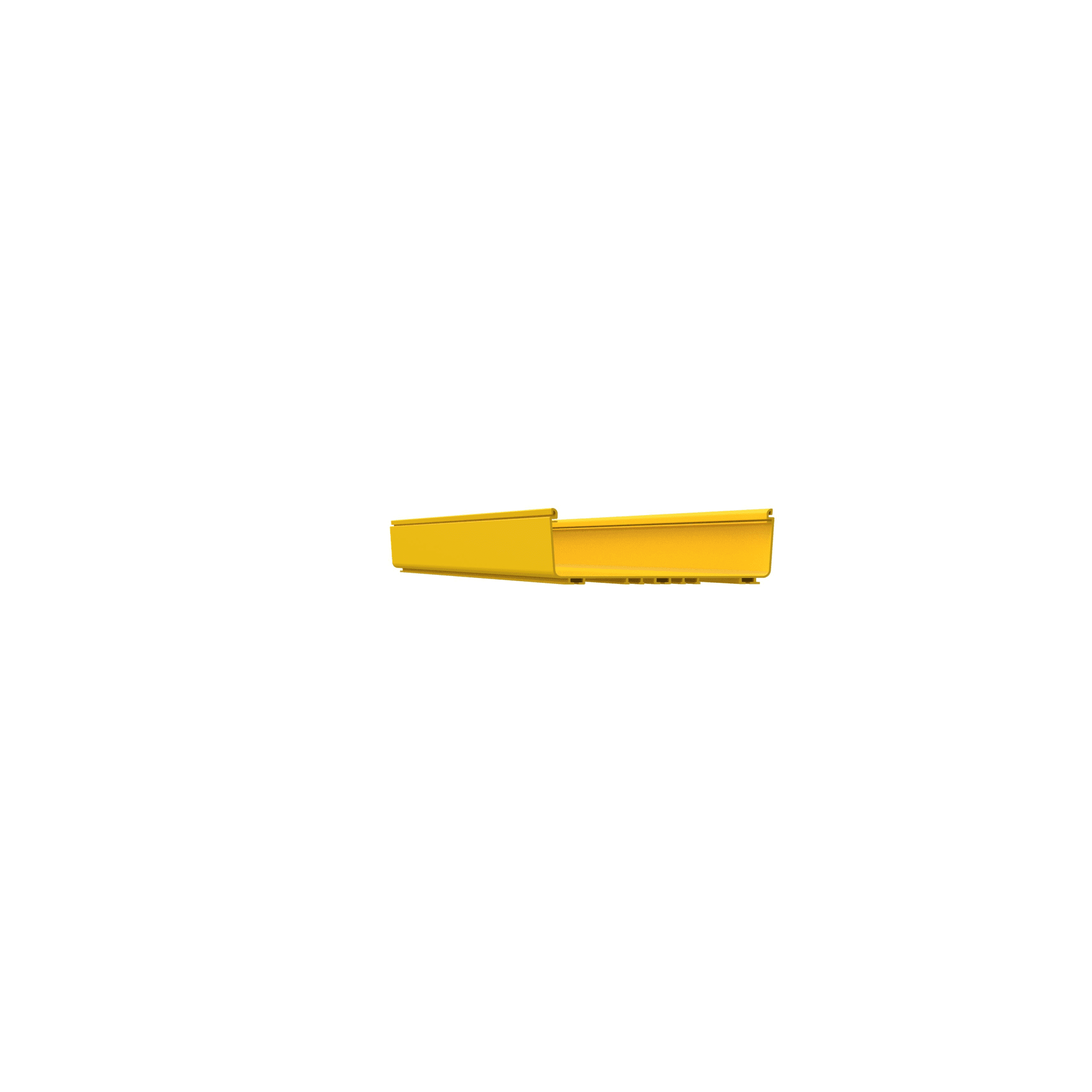 Canaleta FiberRunner™ 12X4, de PVC Rígido, Color Amarillo, 3 m. de Largo
