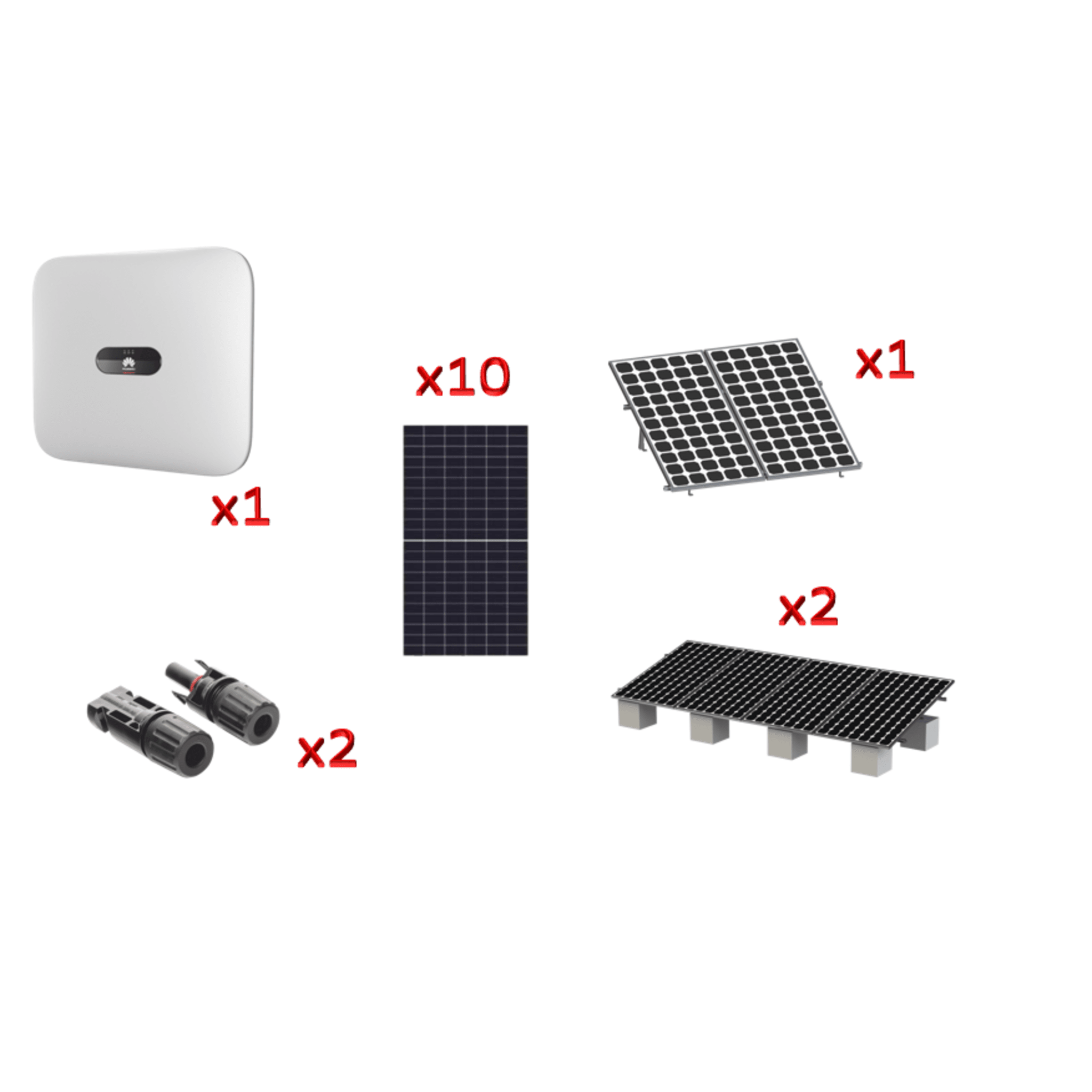 Kit Solar Interconexion  / 6 kW  220Vca / Inversor HUAWEI/ Montaje Incluido   — HUAWEI FUSIONSOLAR · SKU SUN20006KTKIT