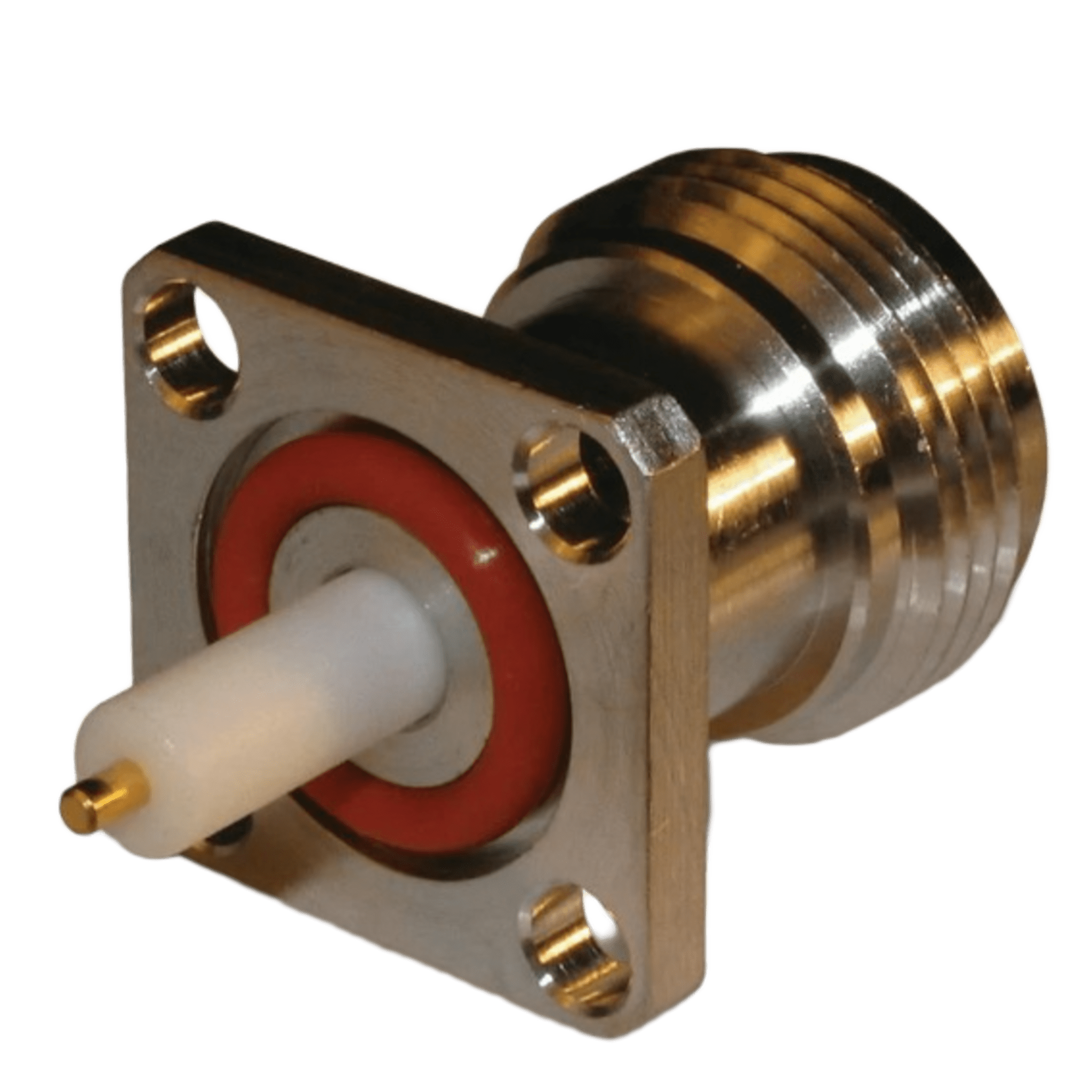 Conector N Hembra, montaje con 4 perforaciones a 18 mm — SYSCOM PARTS · SKU 82-6095-RFX