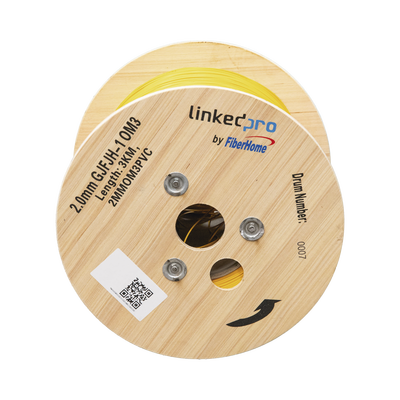 Fibra Óptica Multimodo OM3 2 mm Simplex Tight Buffer (900 micras), Precio Por Metro, (Hasta 2000 Metros en un Solo Tramo de Cable)