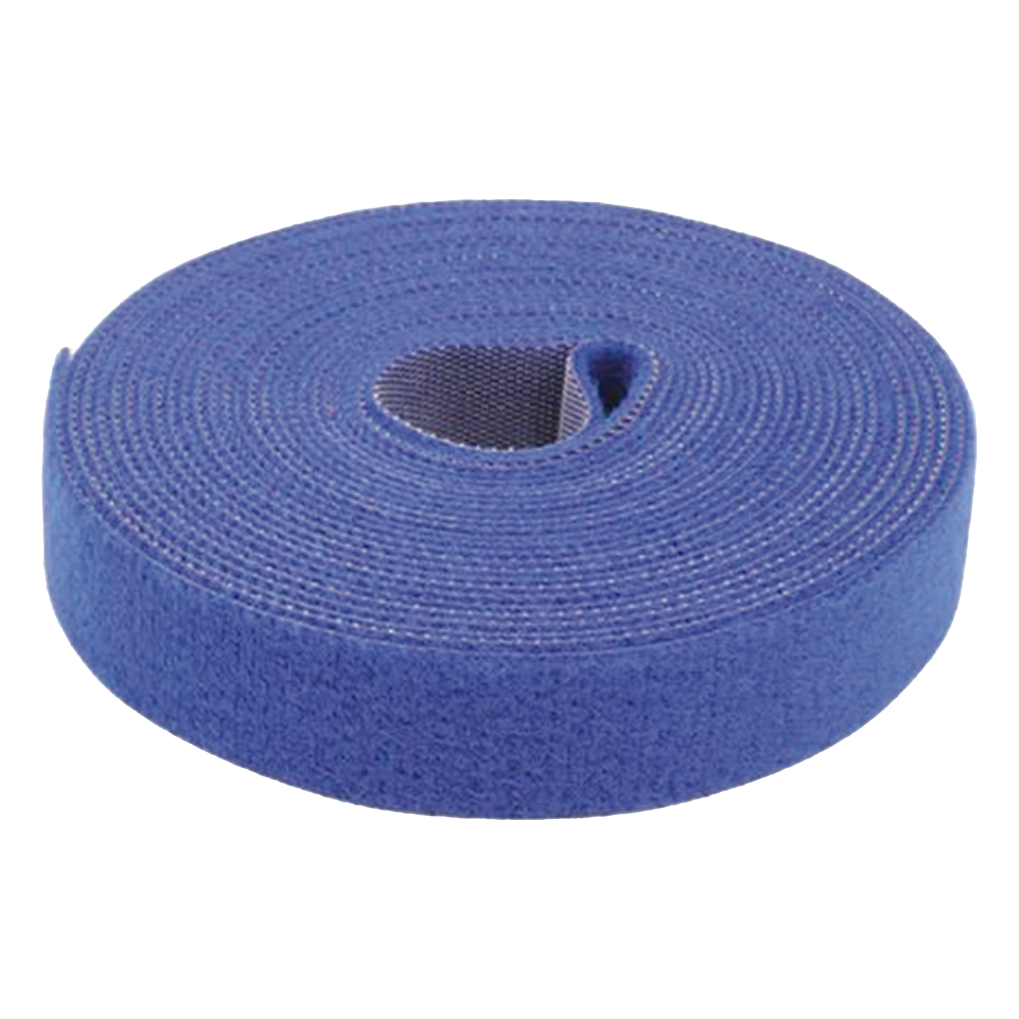 Cinta de Contacto Autoadherente Color Azul / 1.6 cm x 25 metros / Espalda con Espalda (Gancho y Bucle)  — PRECISION · SKU PST-C05-001-BLU