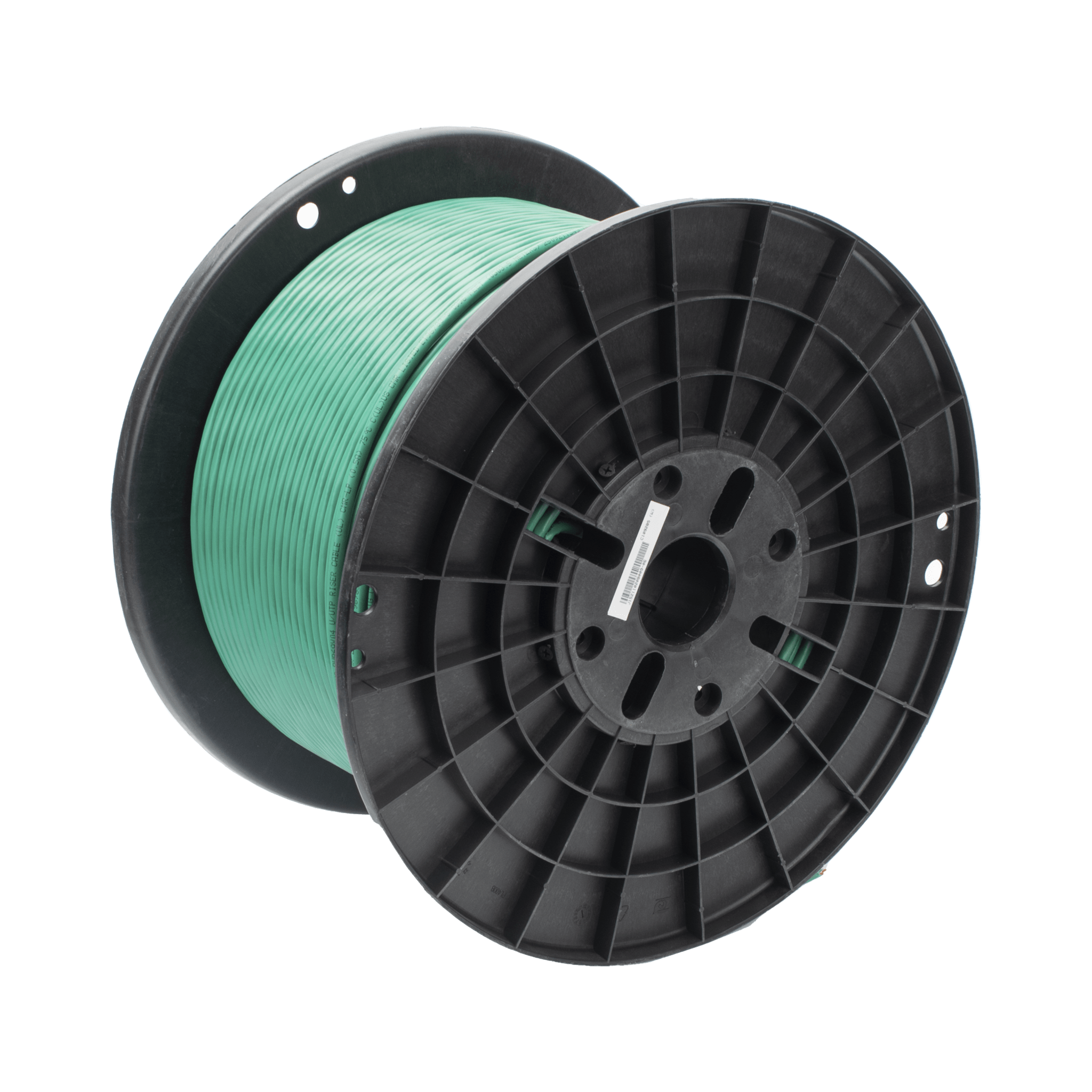 Bobina de Cable UTP de 4 Pares, Vari-MaTriX HD, Cat6A, 23 AWG, CMR (Riser), Color Verde, 305m
