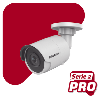 Bala IP 6 Megapixeles / Serie PRO / 30 mts IR EXIR / Exterior IP67 / Lente 2.8 mm / WDR 120 dB / PoE / Micro SD / Videoanaliticos Integrados