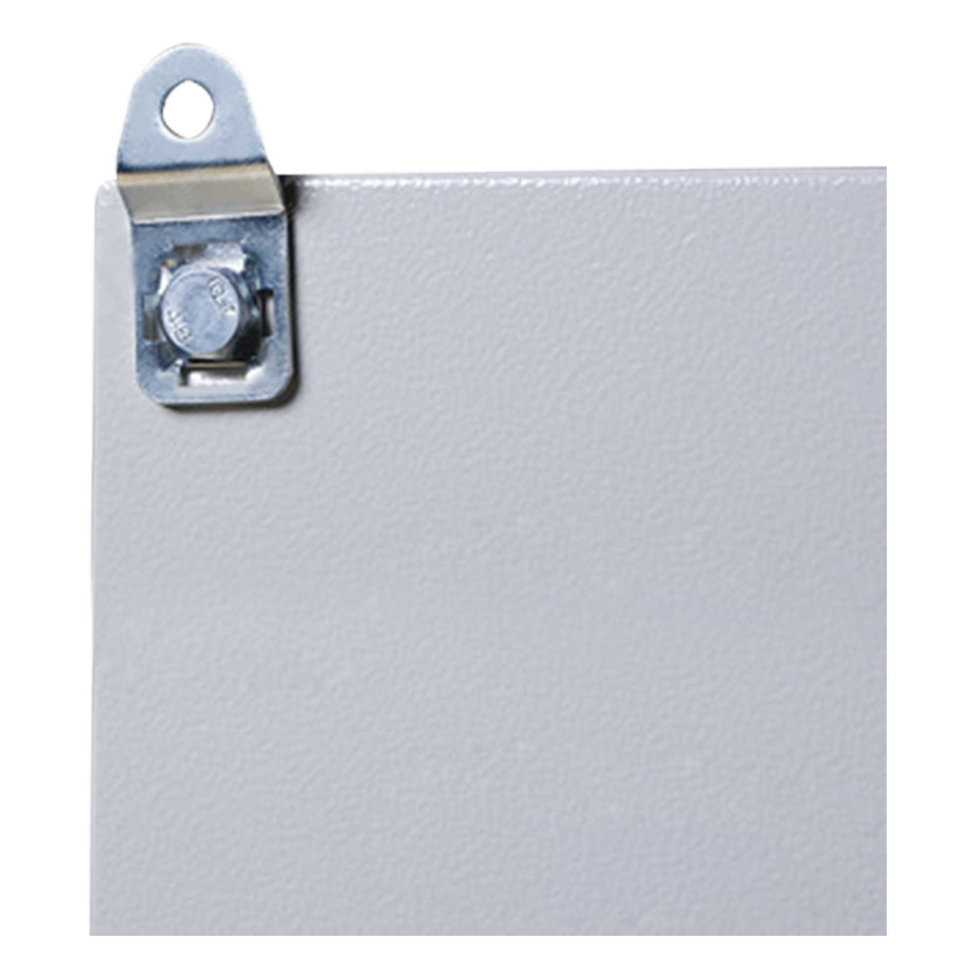Pestañas Metálicas de Fijación / Chapa de Acero y Zinc 4 mm / Paquete de 4 Piezas / Montaje en Pared / Incluye Tornillos y Tuercas para Gabinete