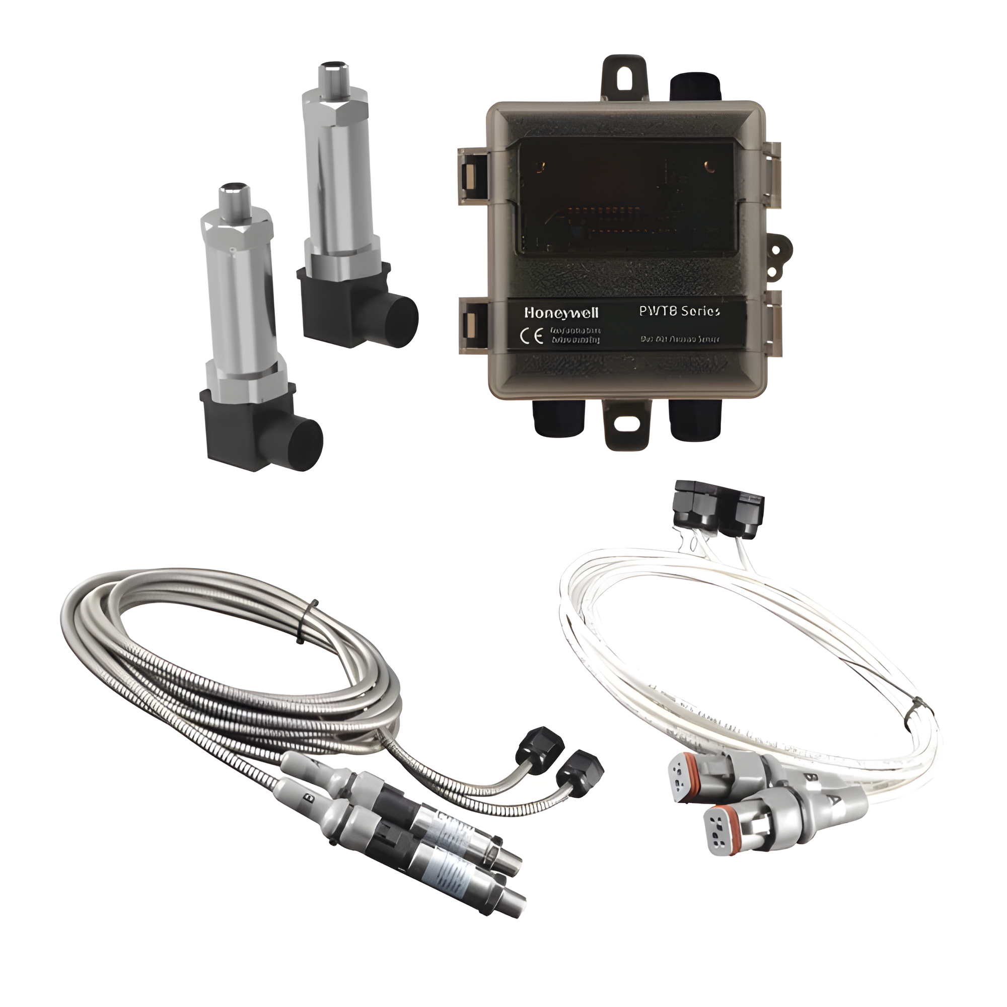 Transmisor de presión diferencial líquido/líquido para agua, sensor de 250 PSIG, sin cable incluido, salida 4-20 mA o 0-5/10 Vdc — HONEYWELL BMS · SKU PWTB250-X