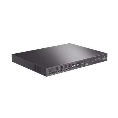 Deltra Stream - OLT de 8 Puertos XGSPON & GPON Combo / Conexión Hasta 2,048 ONUs / 2 Puerto 40G QSFP+ Uplink / 2 Puertos SFP+ 10G Uplink / Fuentes Redundantes AC-AC (incluidas) / Administración desde la Nube Sin Costo (DPMS)