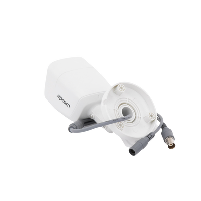 AUDIO POR COAXITRON / Bala TURBOHD 2 Megapixel (1080p) / Gran Angular 106° / Lente 2.8 mm / 25 mts IR EXIR / Exterior IP66 / 4 Tecnologías / dWDR