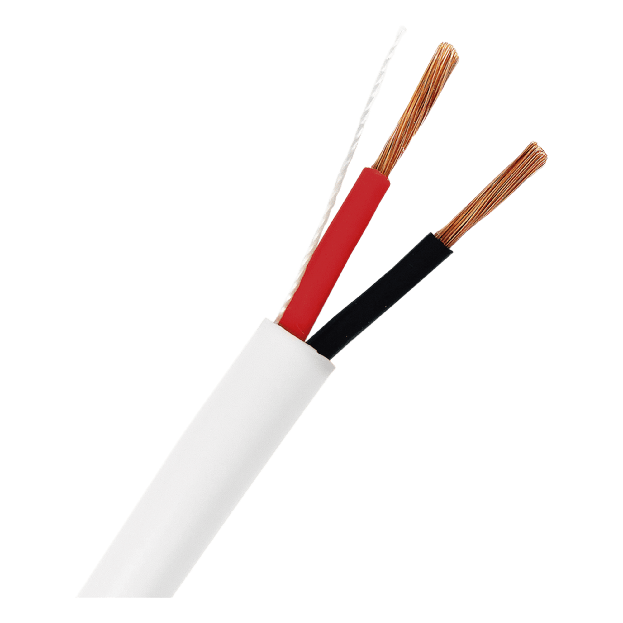 Bobina de 152 Metros (500 Pies) / 18AWG 2 Conductores / Cable Profesional de ALTA FIDELIDAD 100% Cobre / Libre de Oxígeno / Interior / Color Blanco / Para Aplicaciones de Audio, Control de Acceso y Automatización — EPCOM PROAUDIO · SKU EP-1802/500