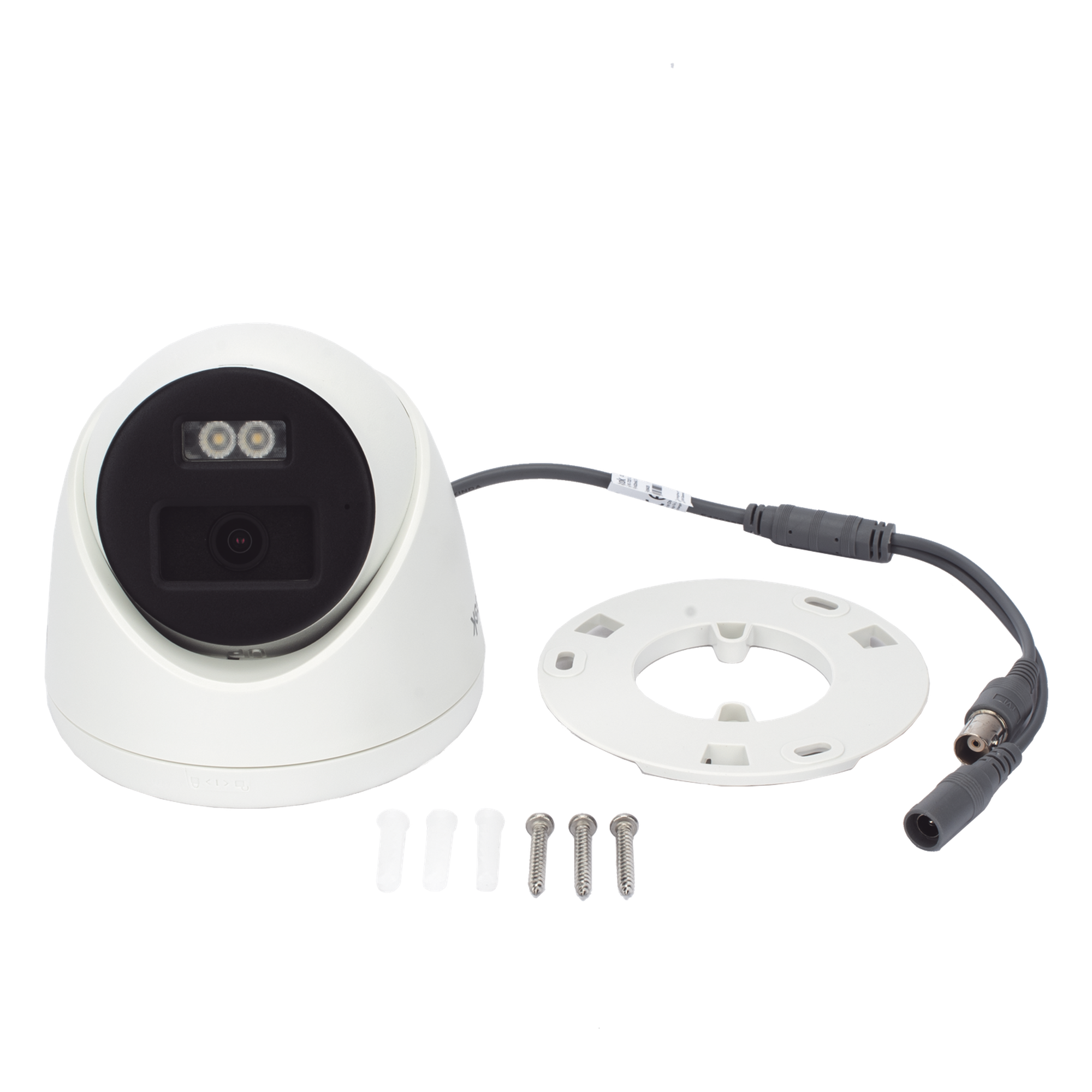 [Audio Bidireccional + Dual Light + ColorVu] Turret TURBOHD 2 Megapixel (1080p) / Lente 2.8 mm / 40 mts IR EXIR + 40 mts Luz Blanca / Micrófono y Bocina Integrado / Exterior IP67 / dWDR