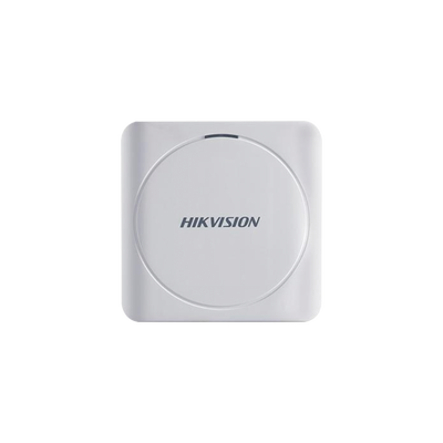 Lector de Tarjetas PROX EM / Exterior IP65 / Wiegand / Compatible con Cualquier Panel / PEQUEÑO y ESTETICO — HIKVISION · SKU DS-K1801E