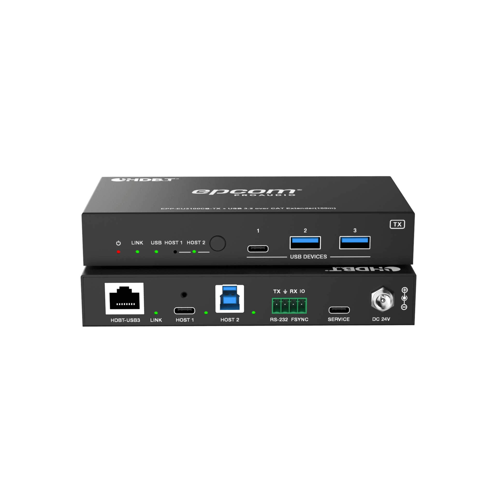 Extensor USB 3.2 Gen 1 | 100 m | Cable CAT6a | Velocidad 5 Gbps | Puertos USB-C y USB-A | PoC Bidireccional 24V | Compatible Con Dispositivos USB Variados