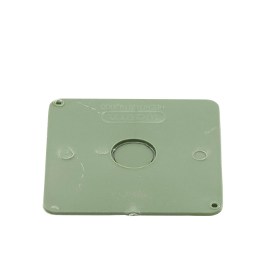Tapa para Caja Cuadrada de 4 " para instalaciones con tubería PVC Conduit pesado.