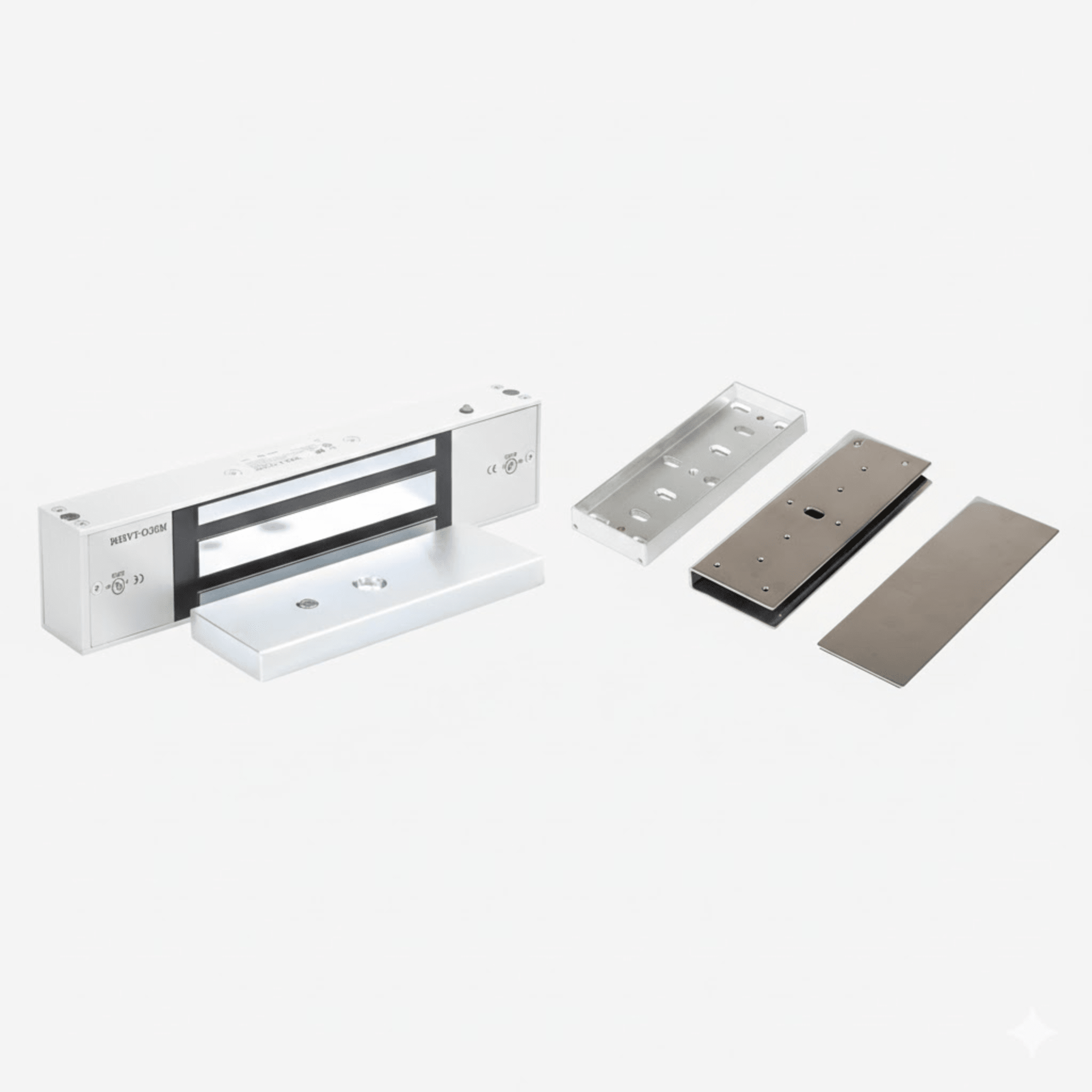 Kit Para Control de Acceso Incluye Chapa Magnética de 1200 Lbs / Montaje En "U" Para Puerta de Cristal / Uso Interior / Certificación UL