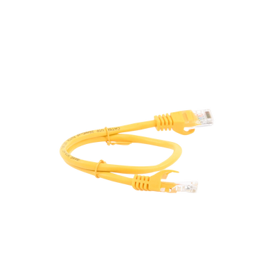 Cable de Parcheo UTP Cat5e - 0.5 Metros (1.64 Pies) - Amarillo