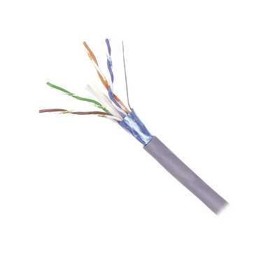 Bobina de Cable Blindado F/UTP de 4 Pares, Z-MAX, Cat6A, Soporte de Aplicaciones 10GBase-T, CM, Color Gris, 305 Metros (1000 Pies)