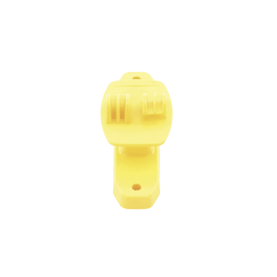 Aislador de Paso color Amarillo reforzado para cercos eléctricos, resistente al clima extremoso