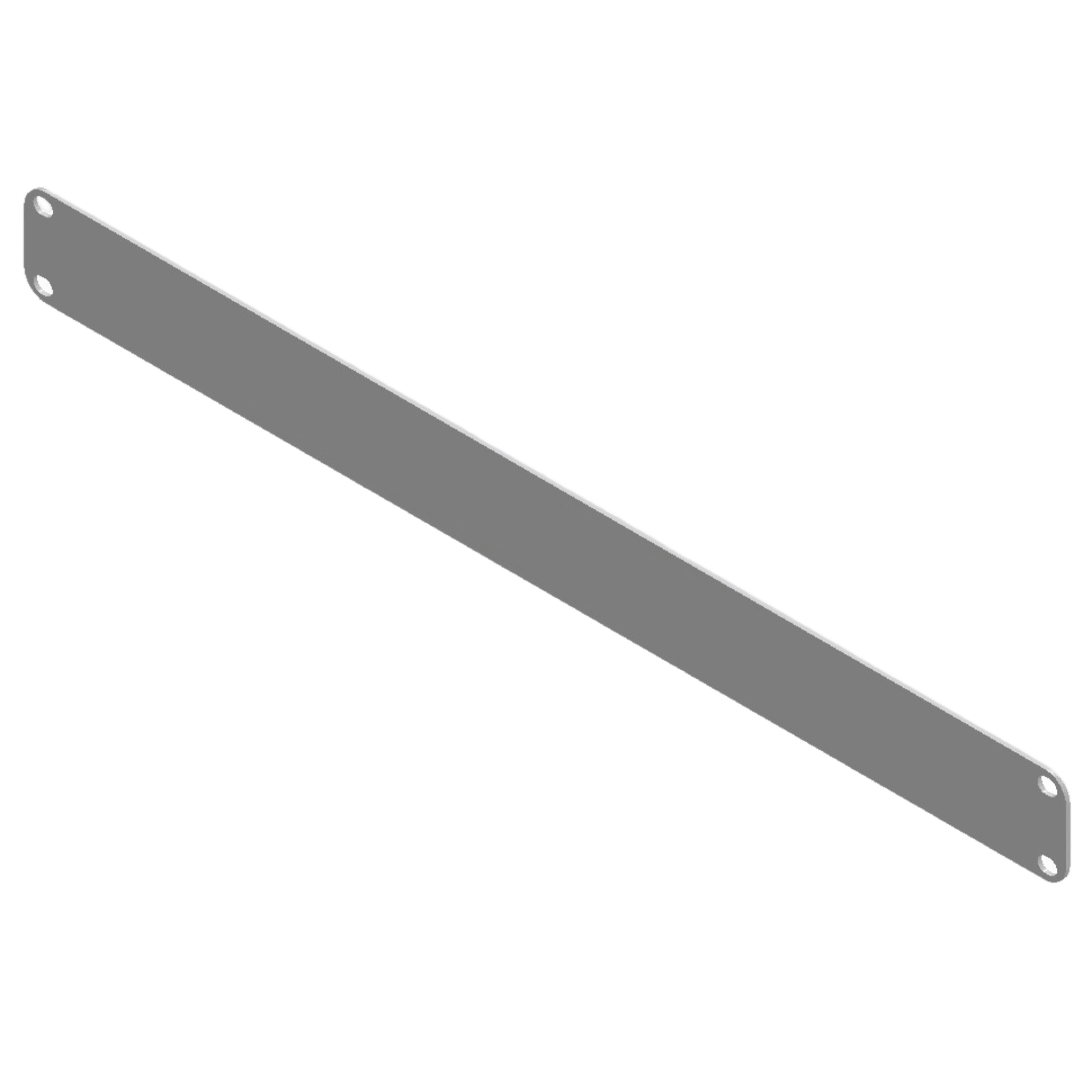 Tapa Ciega para Rack / 1 Unidad (1U) / 19 Pulgadas / Acero Calibre 14 / Pintura Electrostática Blanca / 483 x 44 mm (19 x 1.73 in)
