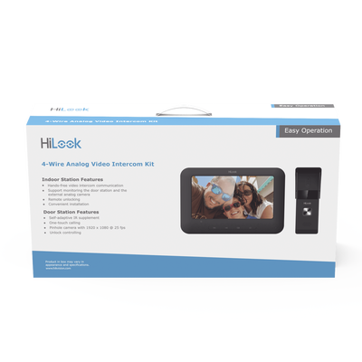 Kit de Videoportero Analógico con Pantalla LCD a Color de 7" / Frente de Calle para Exterior IP65 / Salida de Relevador  — HiLook by HIKVISION · SKU VI-K13P