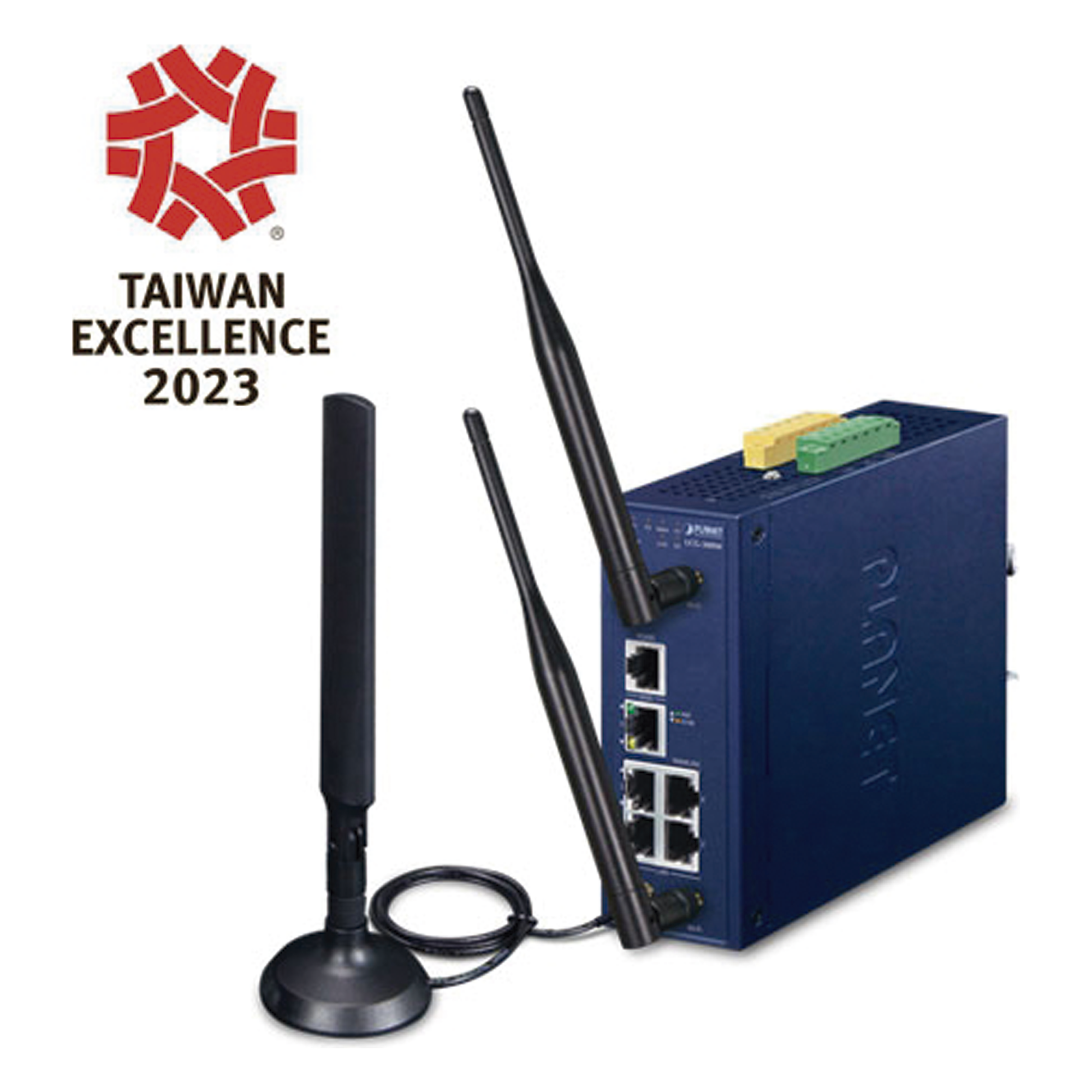Gateway Industrial LoRaWAN / 5 Puertos 10/100/1000T / 300 Nodos / EU868 US915 AS923 / -45 a 75°C / RS485 Modbus